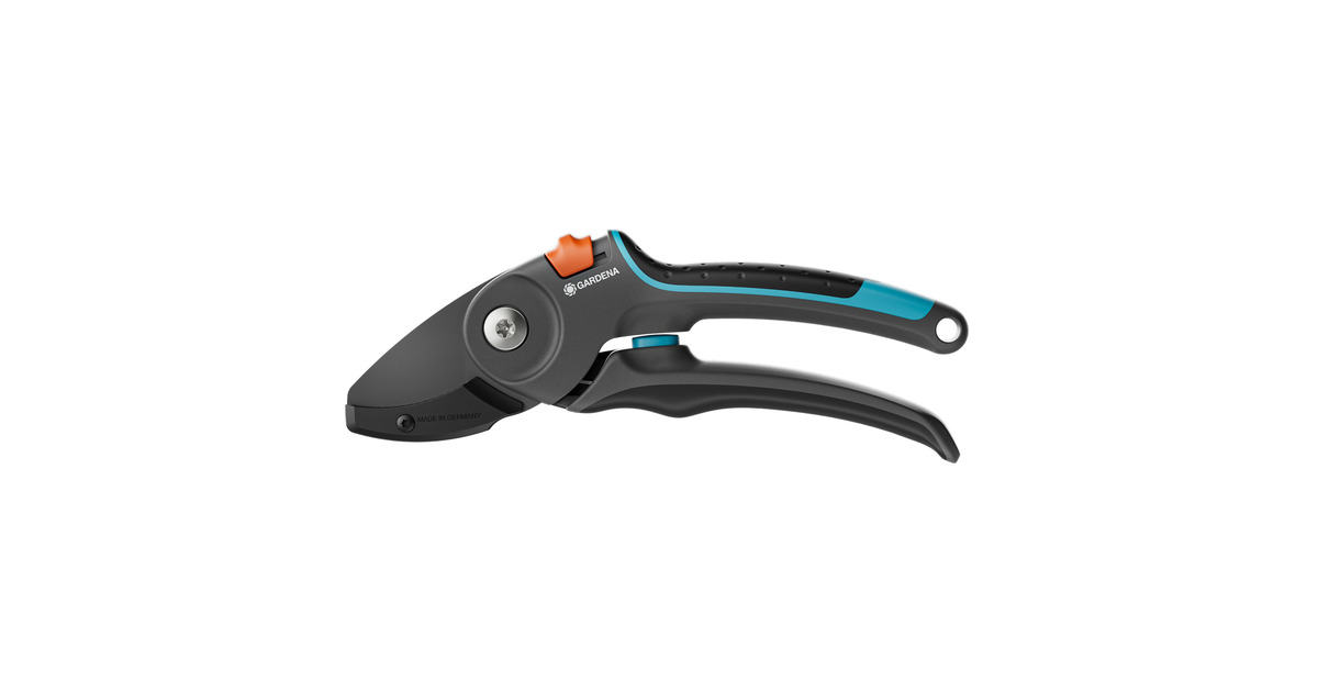 GARDENASnoeischaar PremiumCut Pro​ voor droog hout met aambeeldsnede  (Grijs/turquoise, 24 mm snoeidiameter)