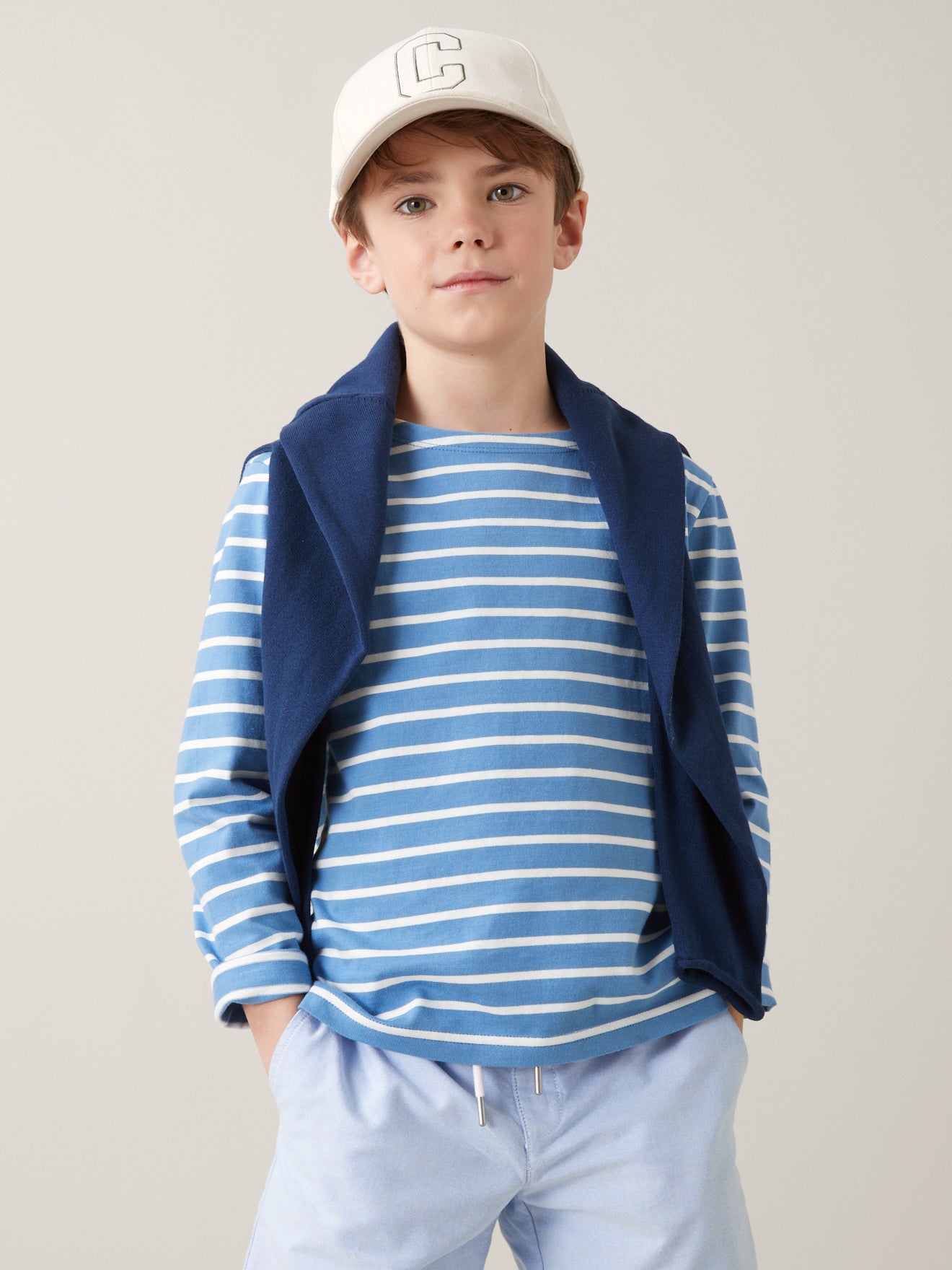 T-shirt marinière Garçon - Coton bio