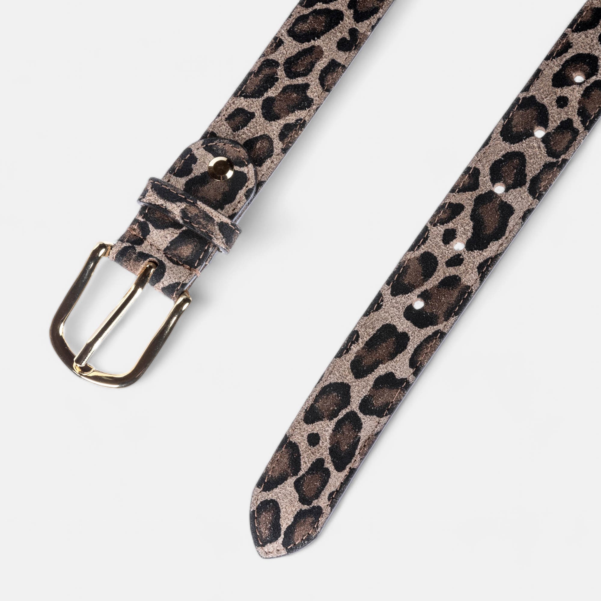 Ceinture en cuir multicolore