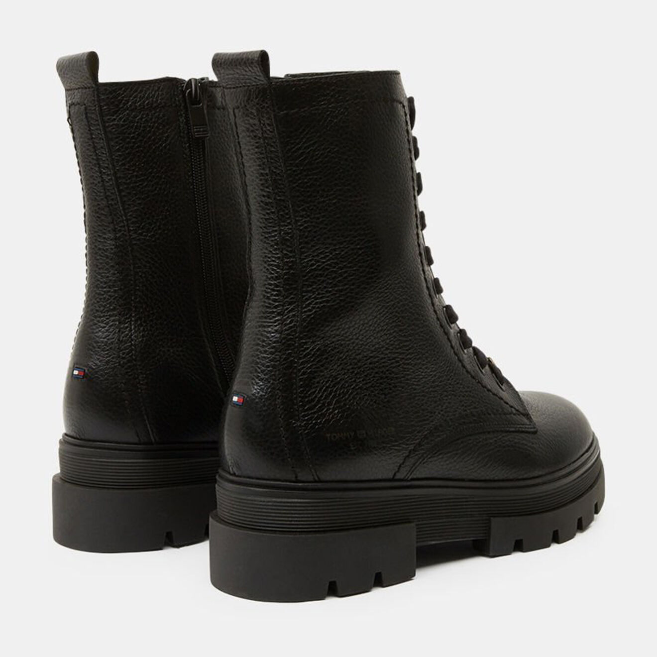 Tommy Hilfiger Boots en Cuir Combat noires