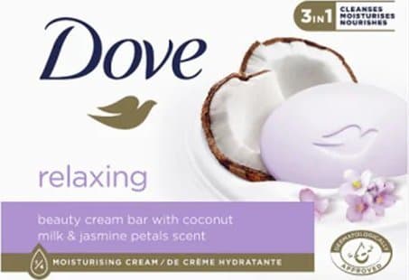 Dove Dove avslappende barsåpe 3-i-1 - kokosmelk og sjasmin 90 g