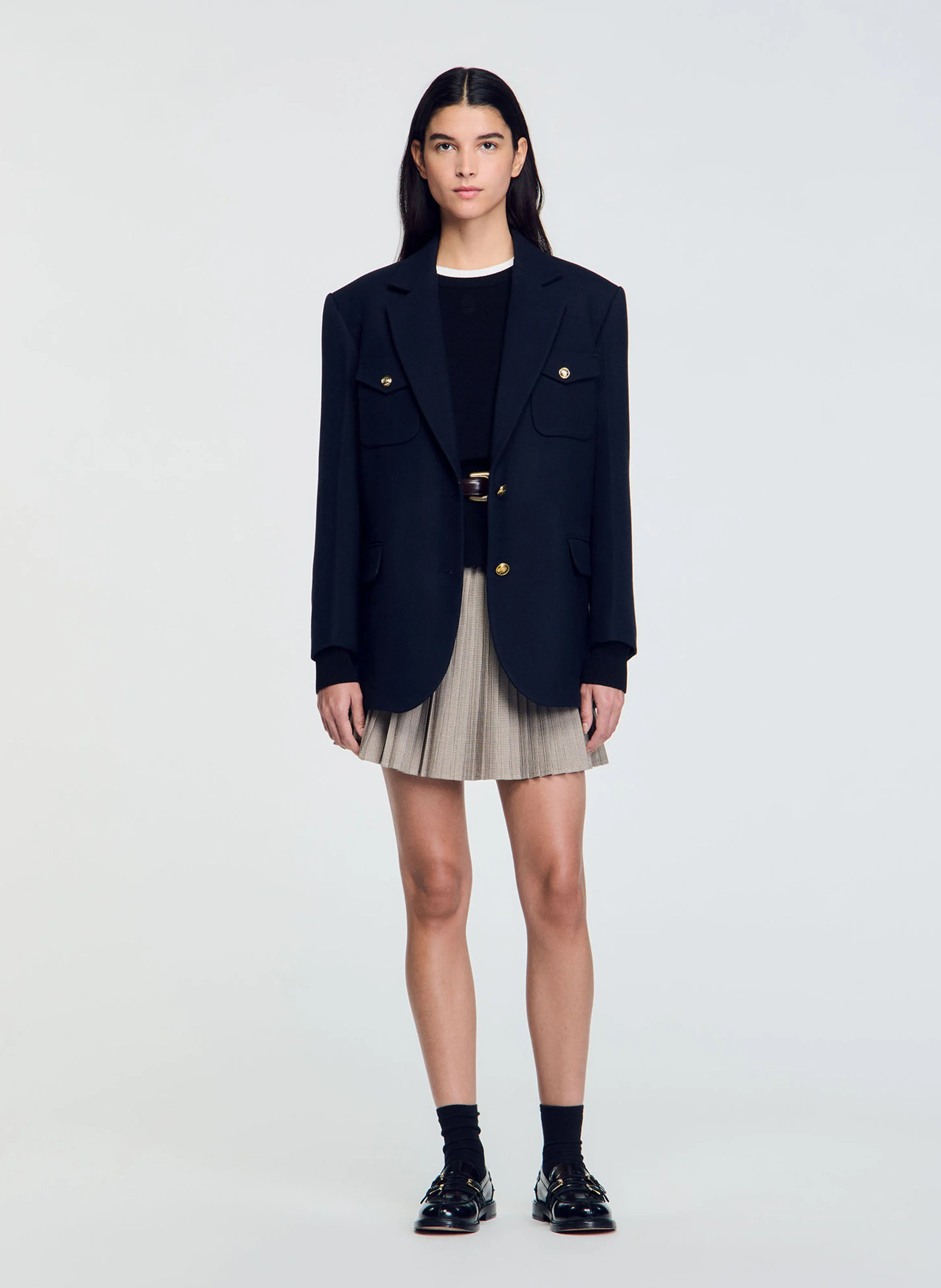 Veste de blazer oversize | Bleu