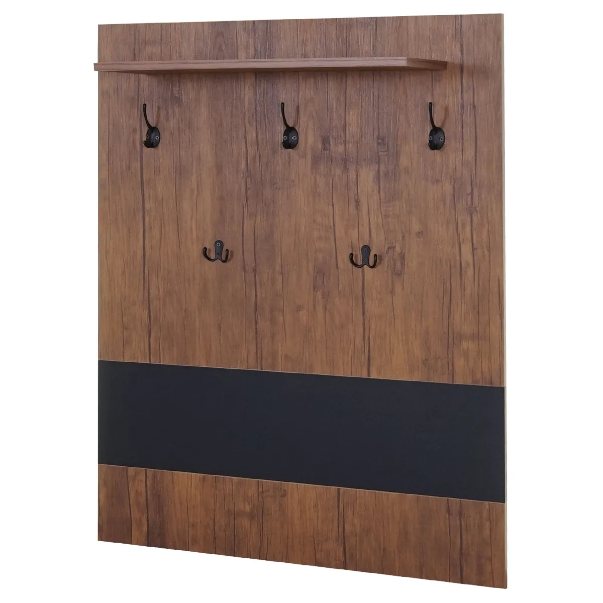 Mendler Portemanteau A27 Chêne avec Étagère
