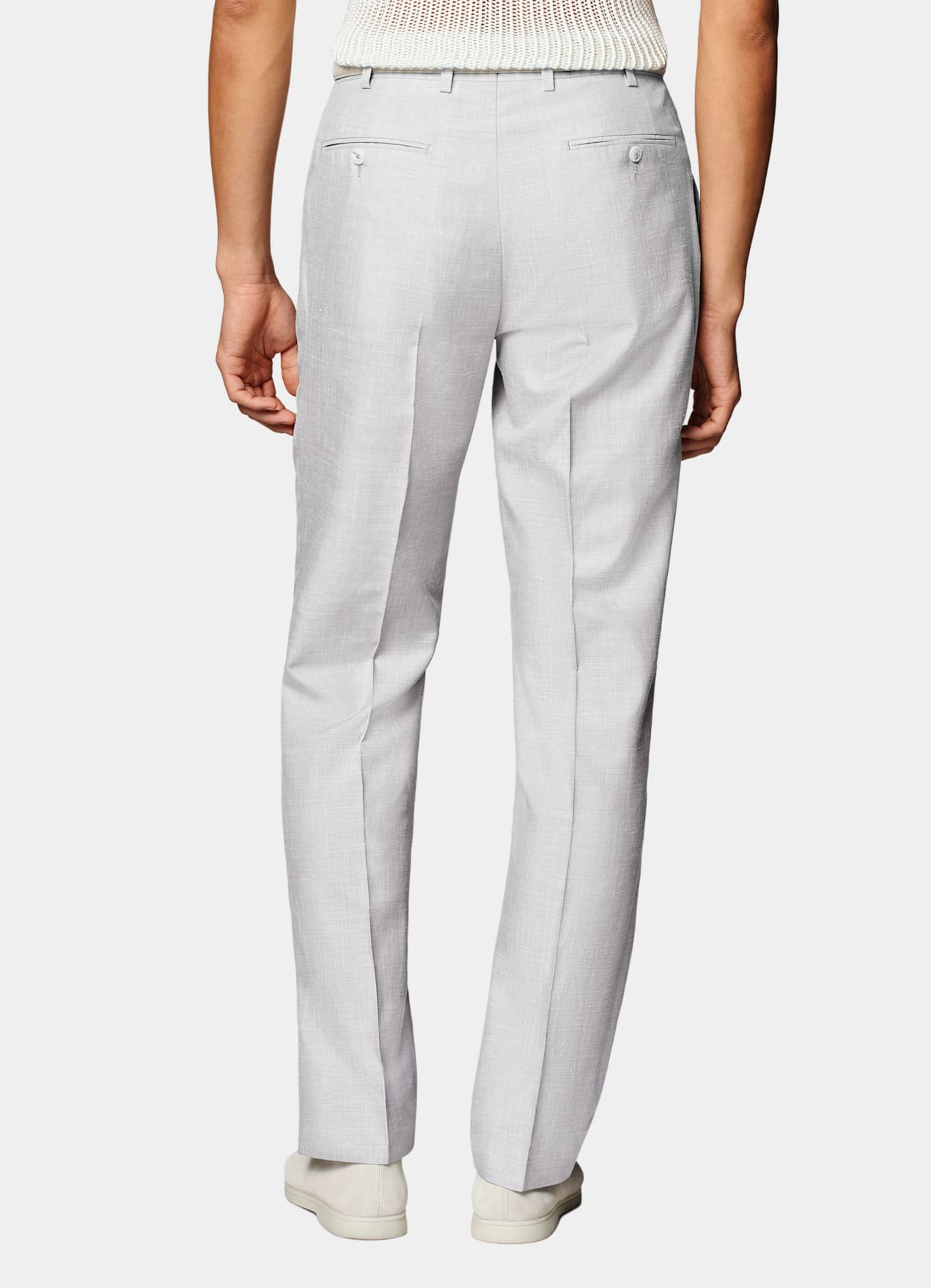 Costume Havana coupe Tailored gris clair
