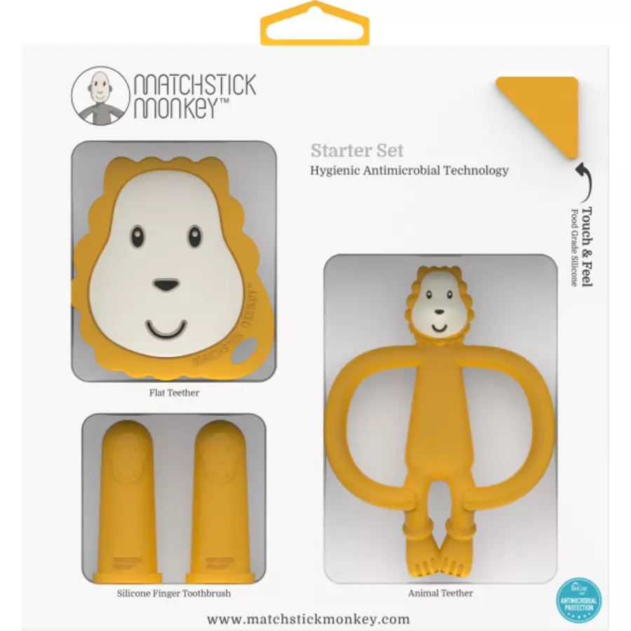 MATCHSTICK MONKEY™ Beißring Starter Set Ludo Löwe