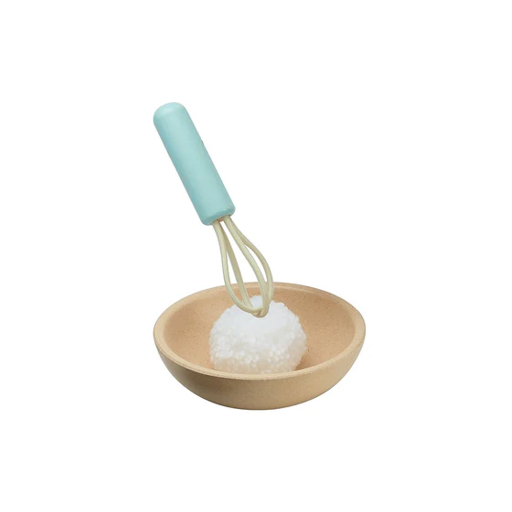 (10-tlg. Set) Holz Cupcakes Kinder Spielzeug Küchen Zubehör Back Spielset inkl. Backblech / Spritzbeutel (3626)