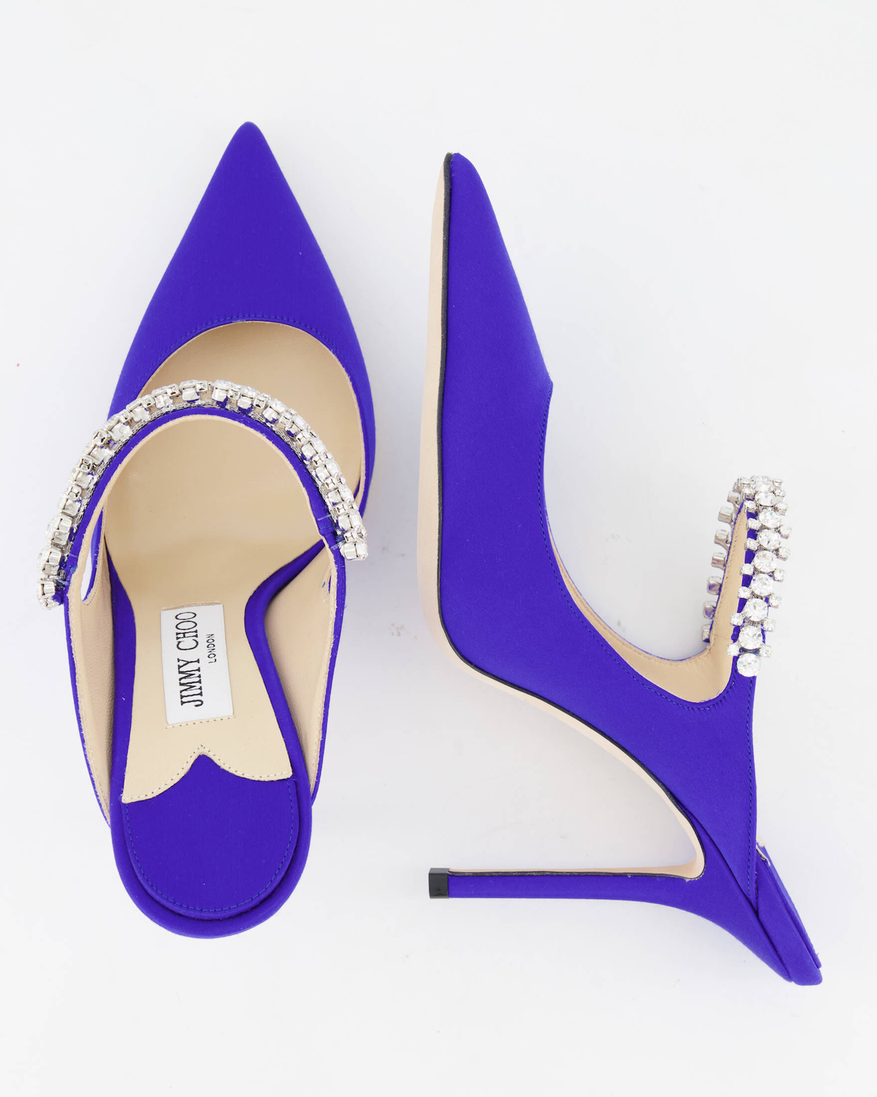 Jimmy Choo| Damen Satin-Pantoletten BING 100