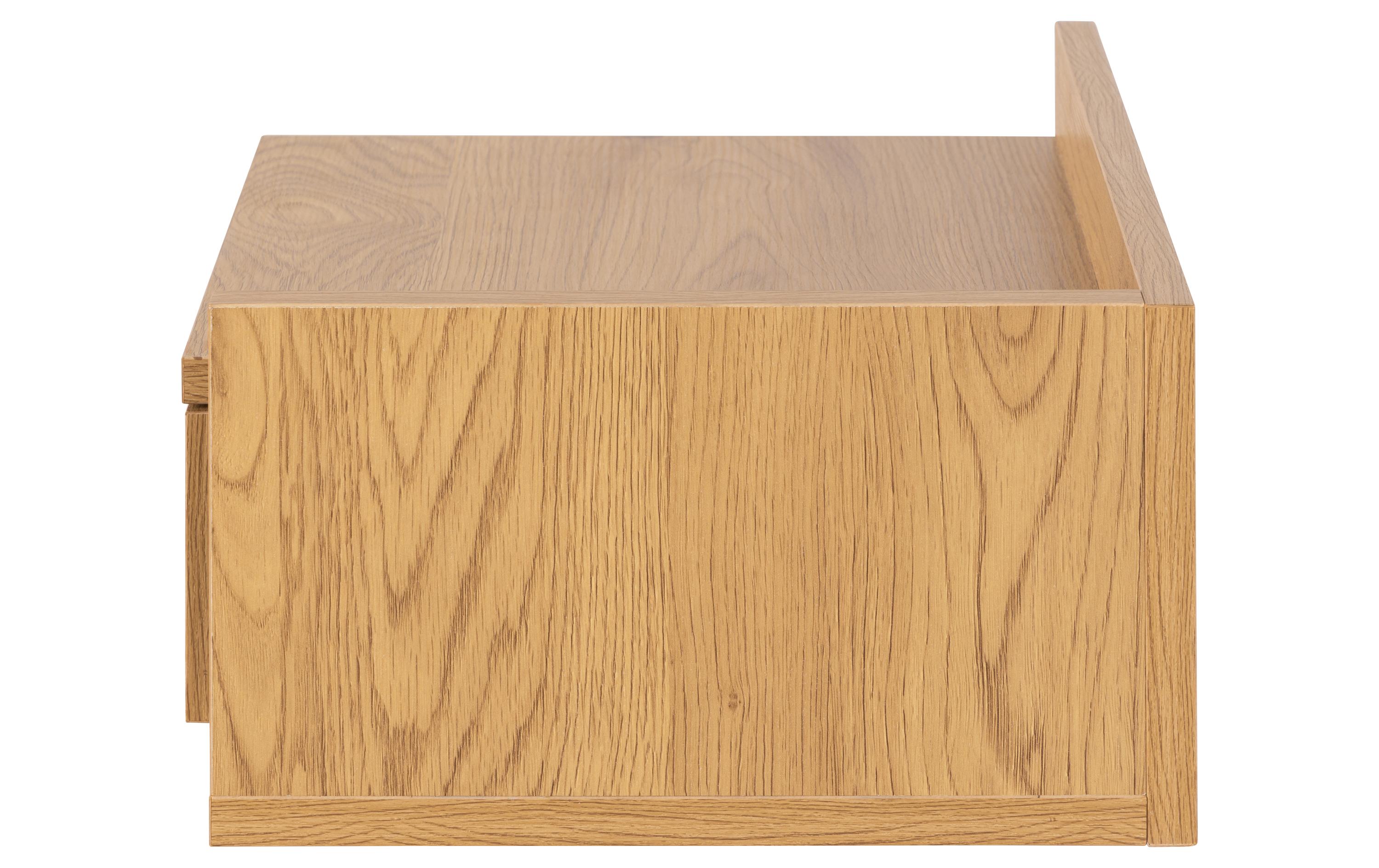 Nachttisch Ashlan 40 cm x 16.5 cm, NatureNachtkommode