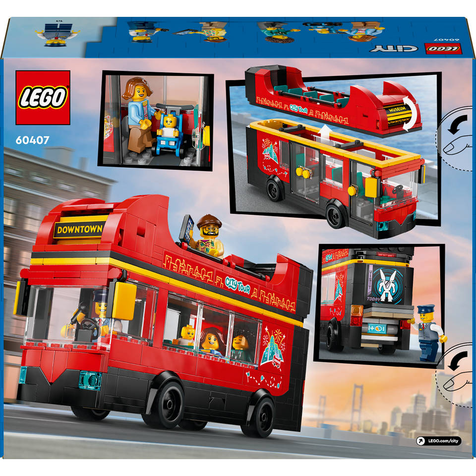 LEGO City toeristische rode dubbeldekker 60407