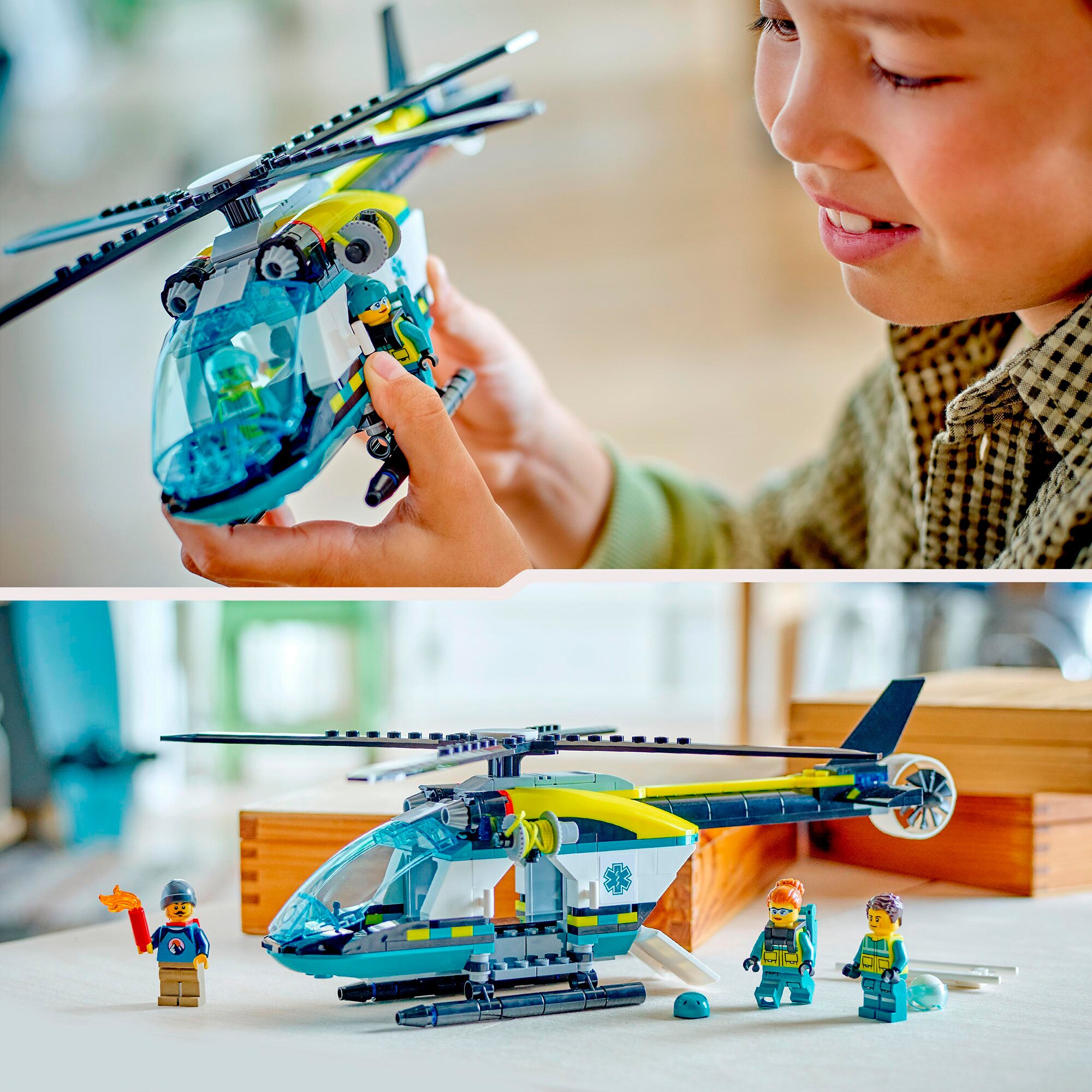 LEGO Konstruktionsspielzeug City Rettungshubschrauber