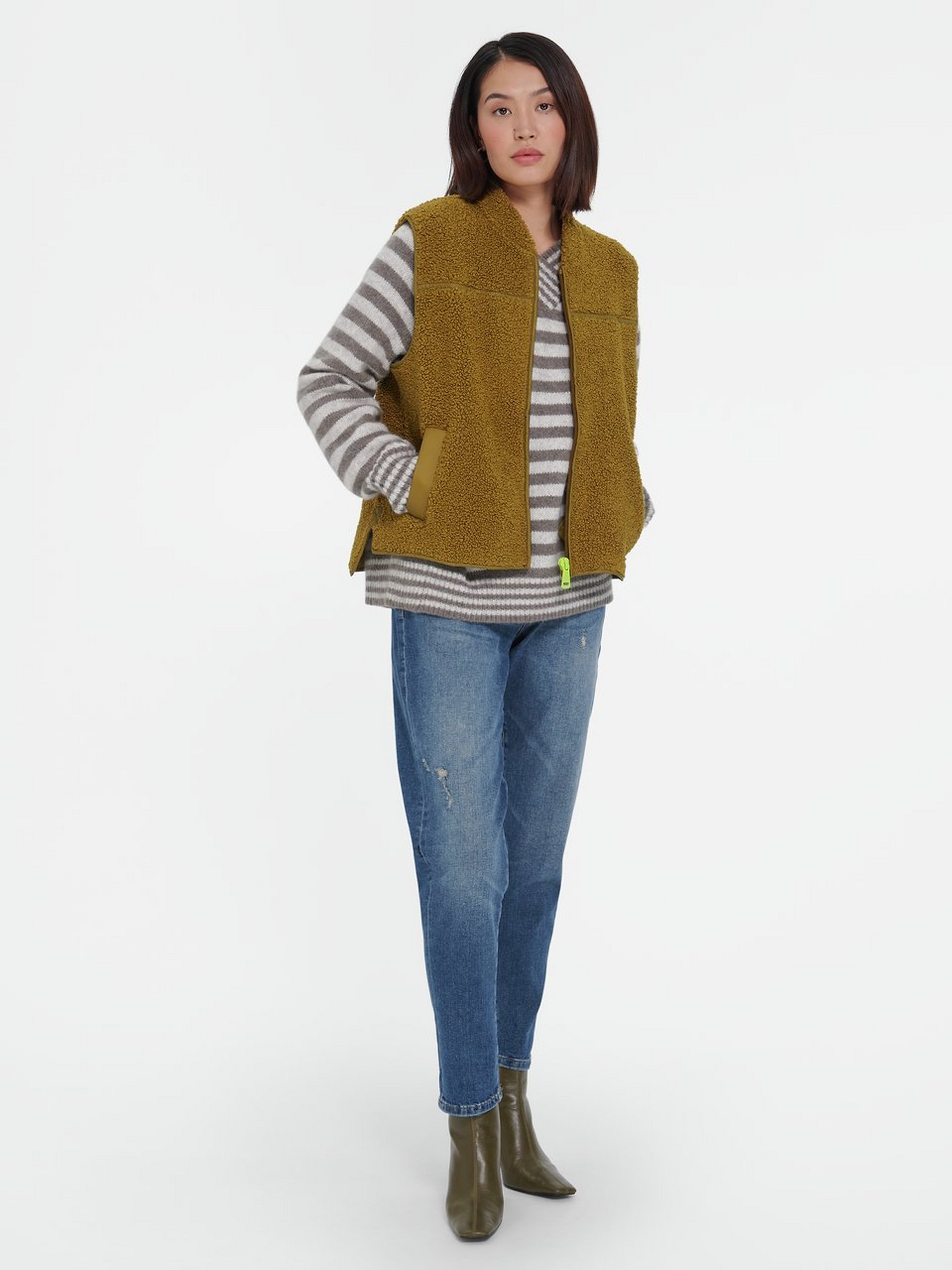 Pullover mit Umlegekragen