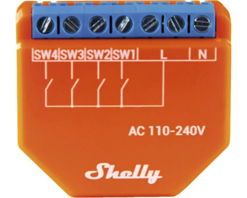 Shelly Plus 1PM verbeterde 1-kanaals wifi-switch - Compatibel met SMART HOME van hornbach
