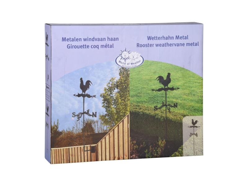 Esschert Design Gartenstecker Wetterhahn Metal Passt perfekt zu Ihrer Gartendeko