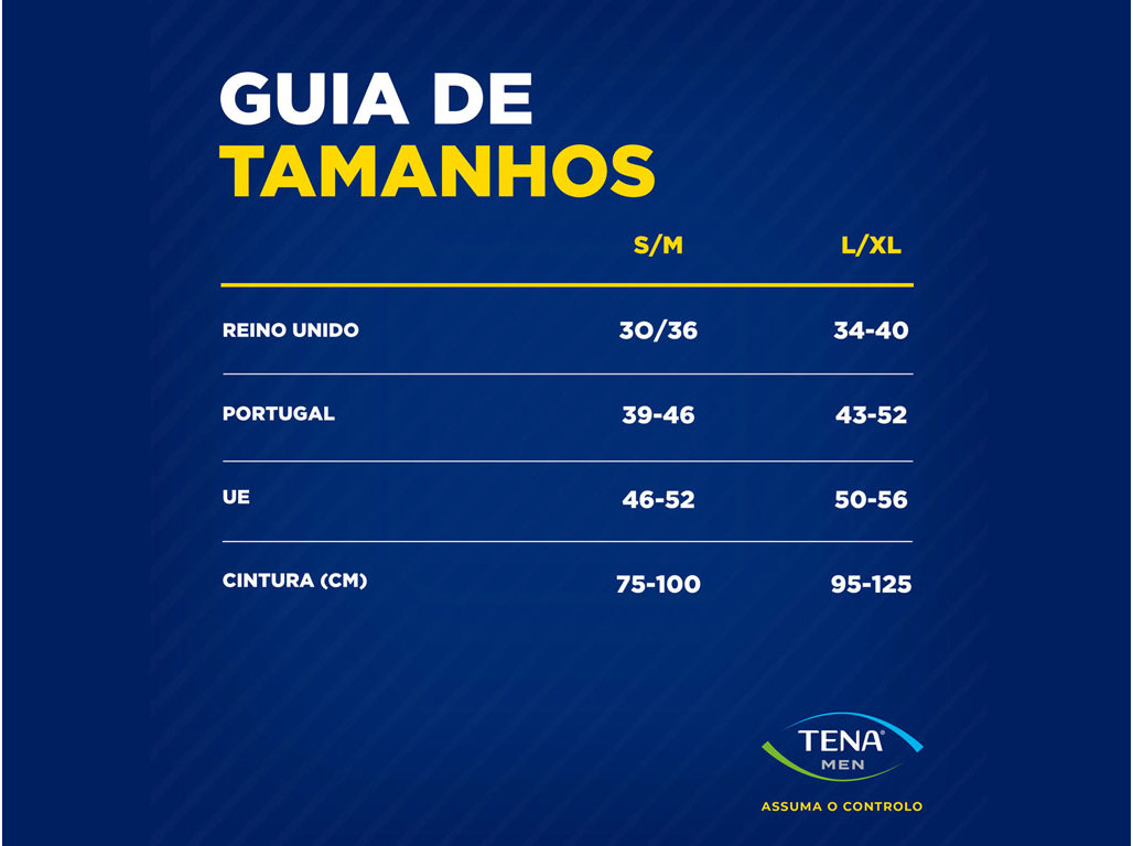 CUECAS INCONTINÊNCIA TAMANHO L TENA MEN 8UN