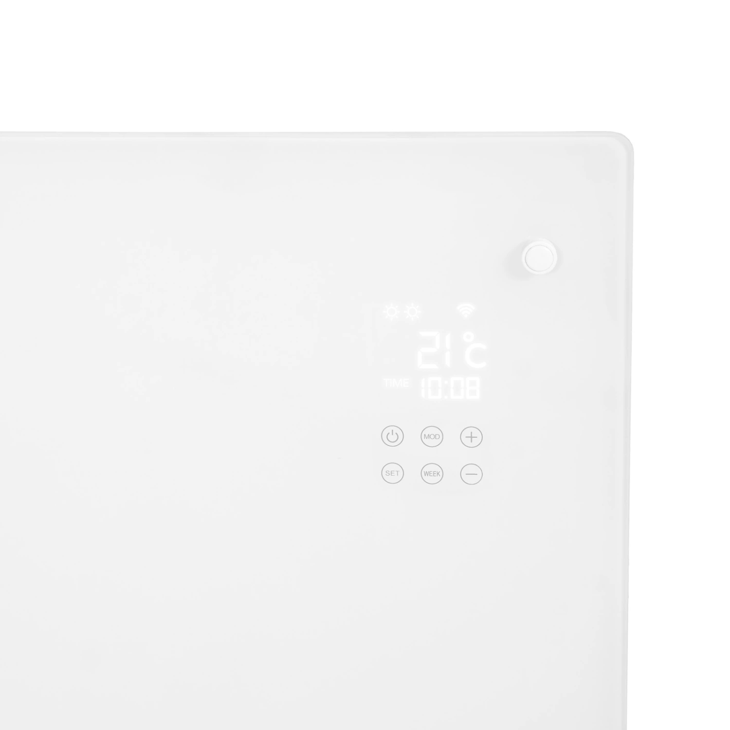 EUROM Alutherm Verre 2000 Wi-Fi Convectorkachel - 2000W - 80m3
