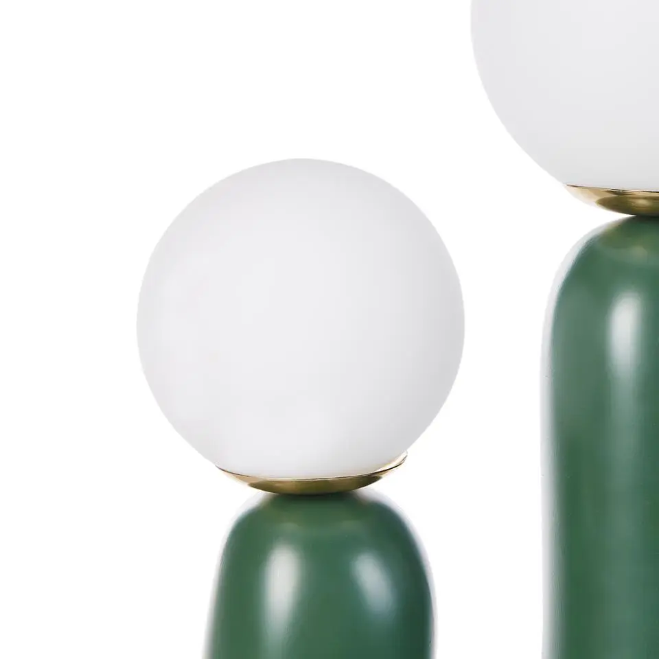 TULUN - Tafellamp - Groen - Glas