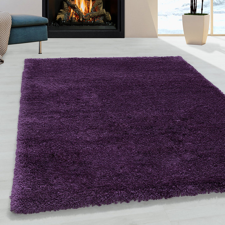 Hoogpolig vloerkleed - Fuzzy Paars | Stijlvol
