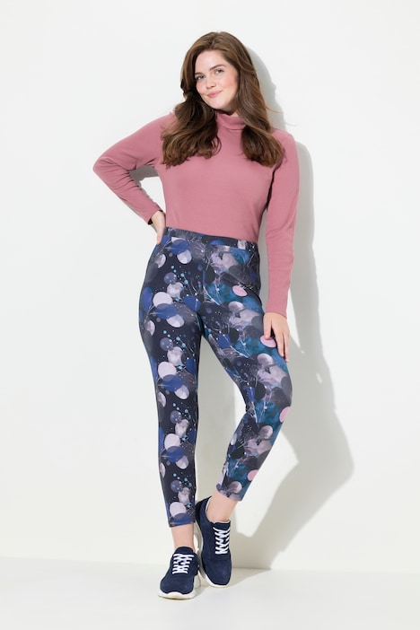 Leggings, grafischer Druck, Elastikbund, Biobaumwolle