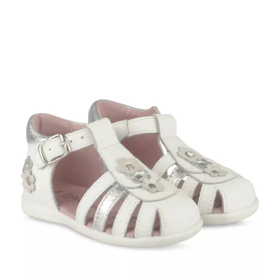 Sandales BLANC FREEMOUSS GIRL CUIR