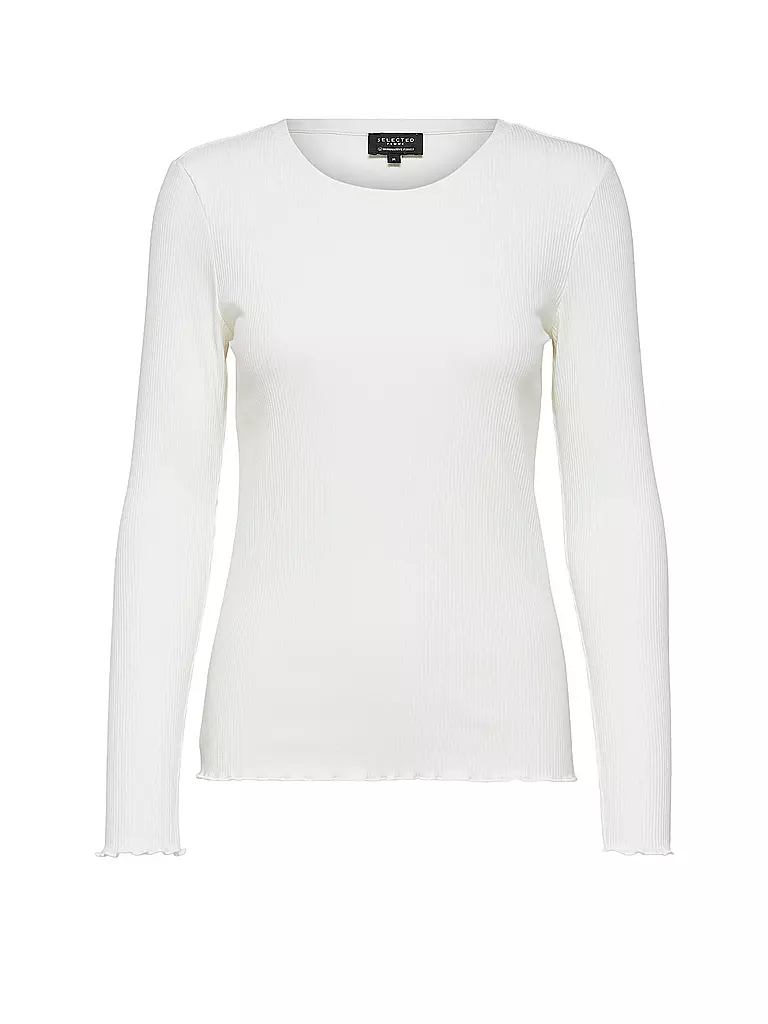 SELECTED FEMME Langarmshirt SLFANNA  weiss