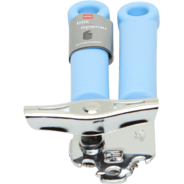 HEMA Blikopener RVS Dot Blauw