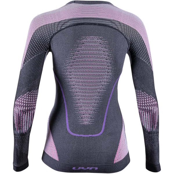 T-shirt thermique UYN LADY EVOLUTYON UW SHIRT LG SL MELANGE ANTHRACITE MELANGE/RASPBERRY/PURPLE