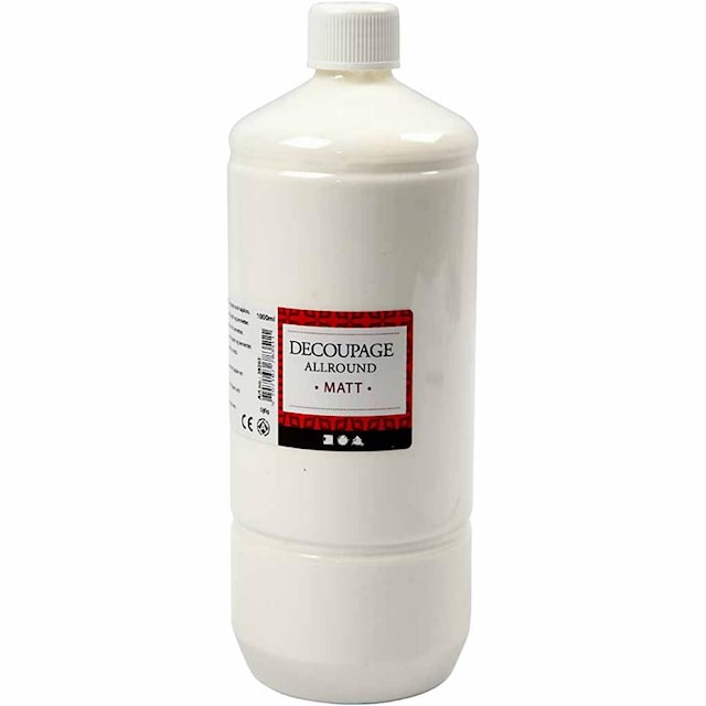 Decoupagelakk, matt, 1000 ml/ 1 fl.