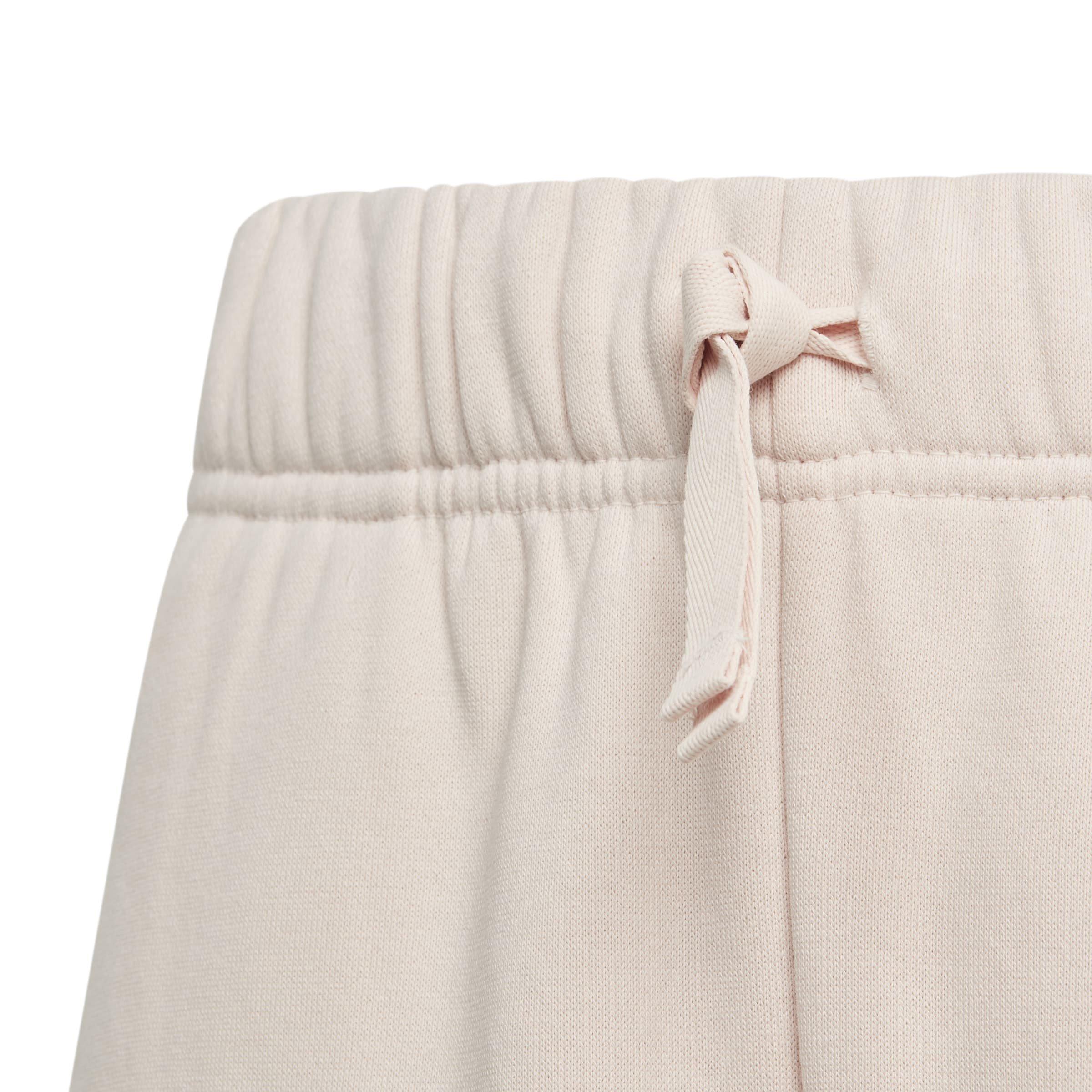 adidas Lounge Cotton Fleece Wide-Leg Trousers Juniors