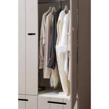 WOOOD kledingkast Connect 2-deurs dust grenenhout 195 x 94 x 53 cm