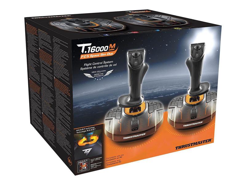 Thrustmaster Joystick T.16000M FCS Space Sim Duo Flight Sti Kombinieren Sie einen T.16000M FCS für die linke und einen für die rechte Hand