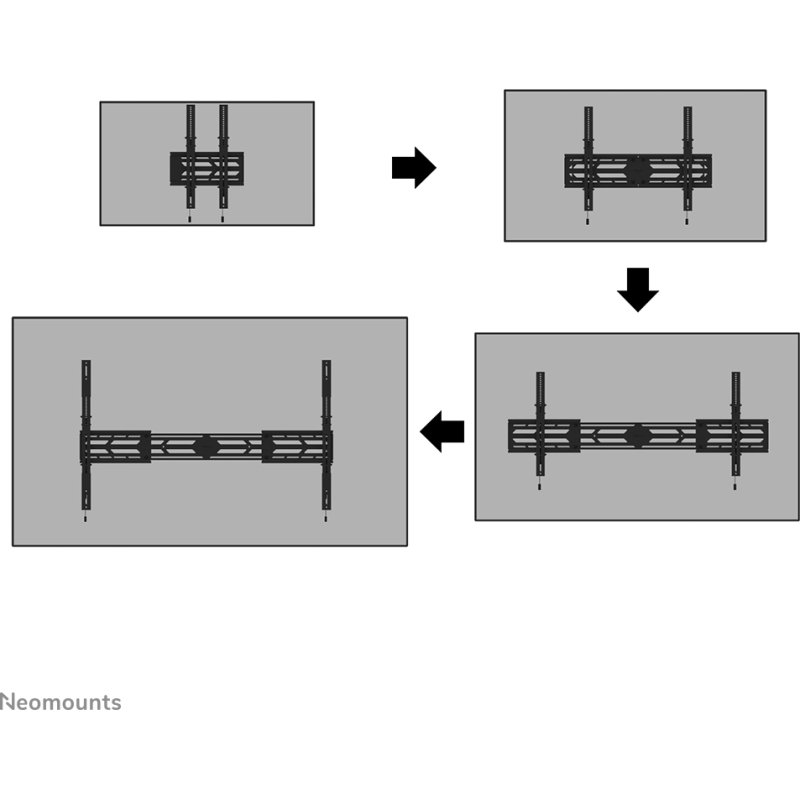 Neomounts WL35S-950BL19 Support mural robuste pour écran 55-115