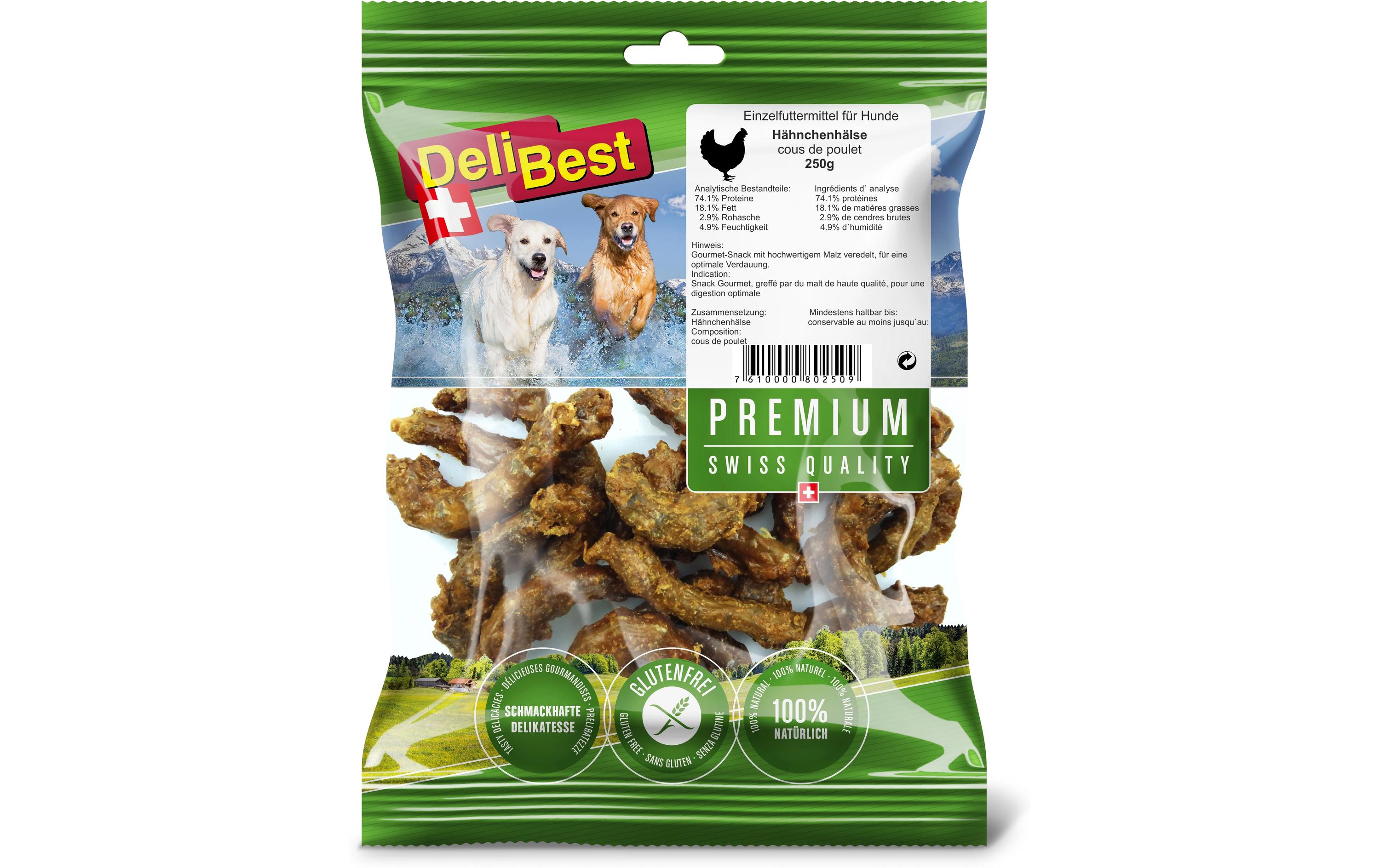 Kaustange Premium Hähnchenhälse, 250 gKauspass für Hunde