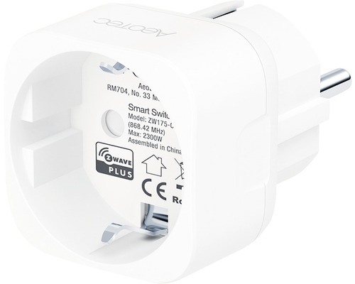 Aeotec Smart Switch 7-stekkeradapter met energiemonitoringfunctie - Compatibel met SMART HOME van hornbach