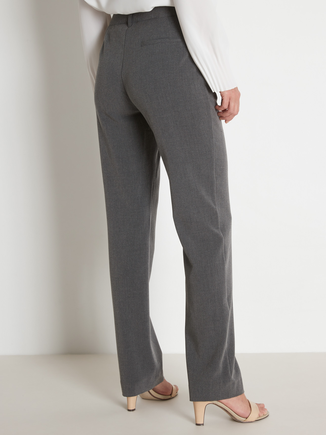 Pantalon ceinture réglable coupe droite