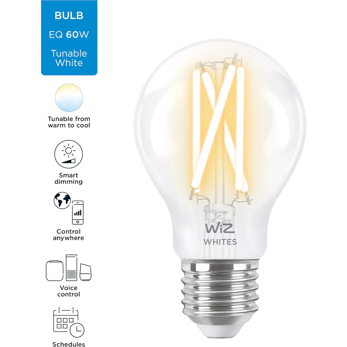 Wiz Light LED-pære 7W E27 871869978715800