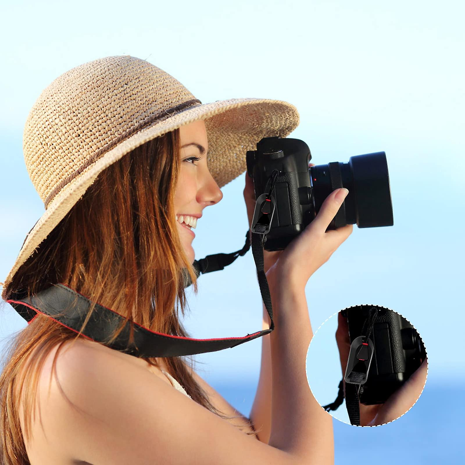 (2er Set) Verstellbare Schultergurt Halterung mit Schnellverschluss für GoPro / Digital DSLR / SLR Kameras - Schwarz
