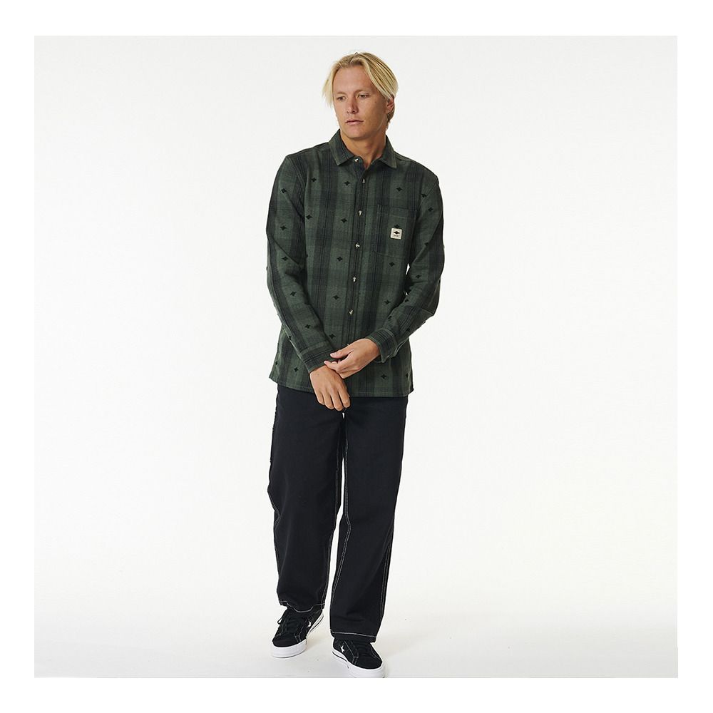 Rip Curl QUALITY SURF PRODUCTS FLANNEL - Chemise Homme washed green