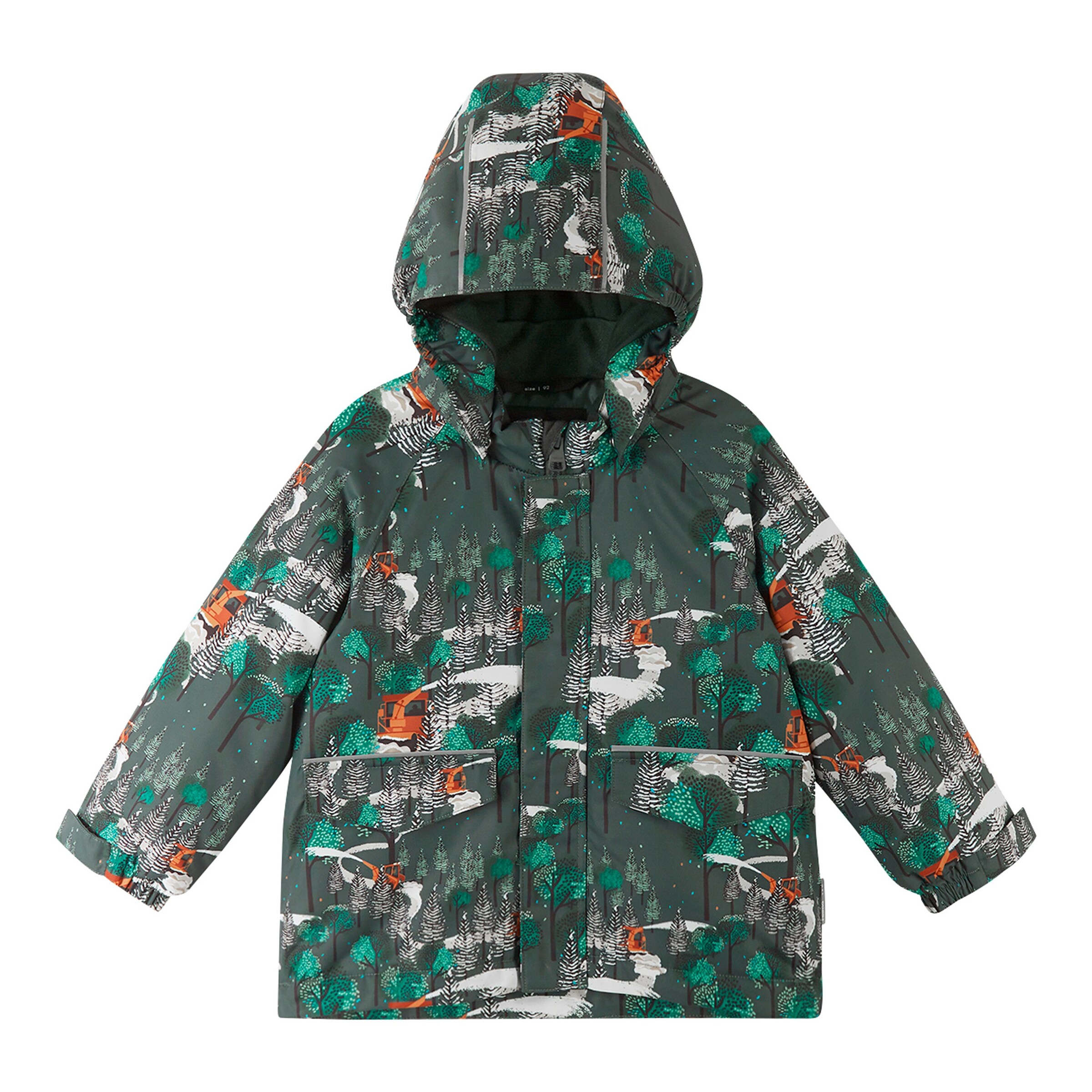 Reima Winterjacke mit Kapuze Wald oliv/grün