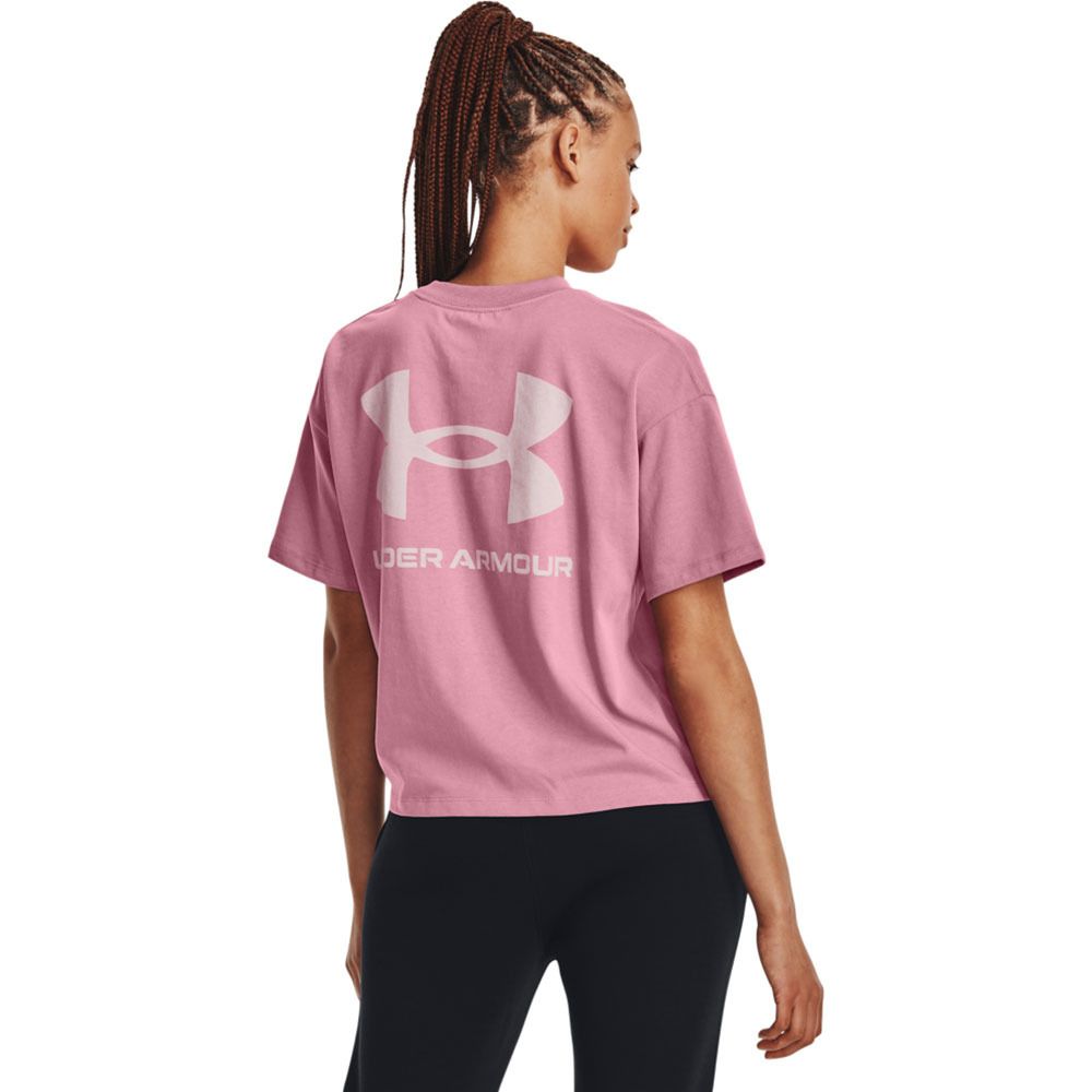 Under Armour LOGO LC OVERSIZED - Tee-shirt Femme rose