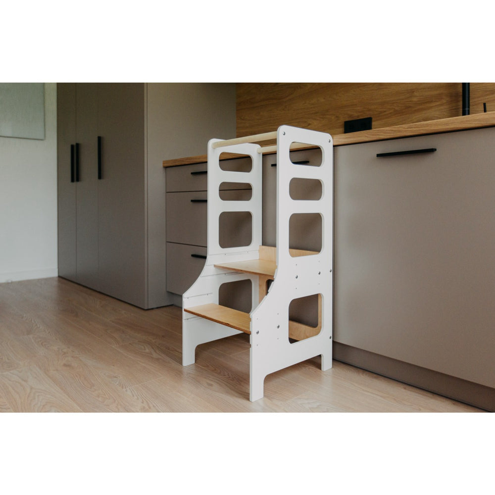 Køb Duck Woodworks Læringstårn Justerbart White