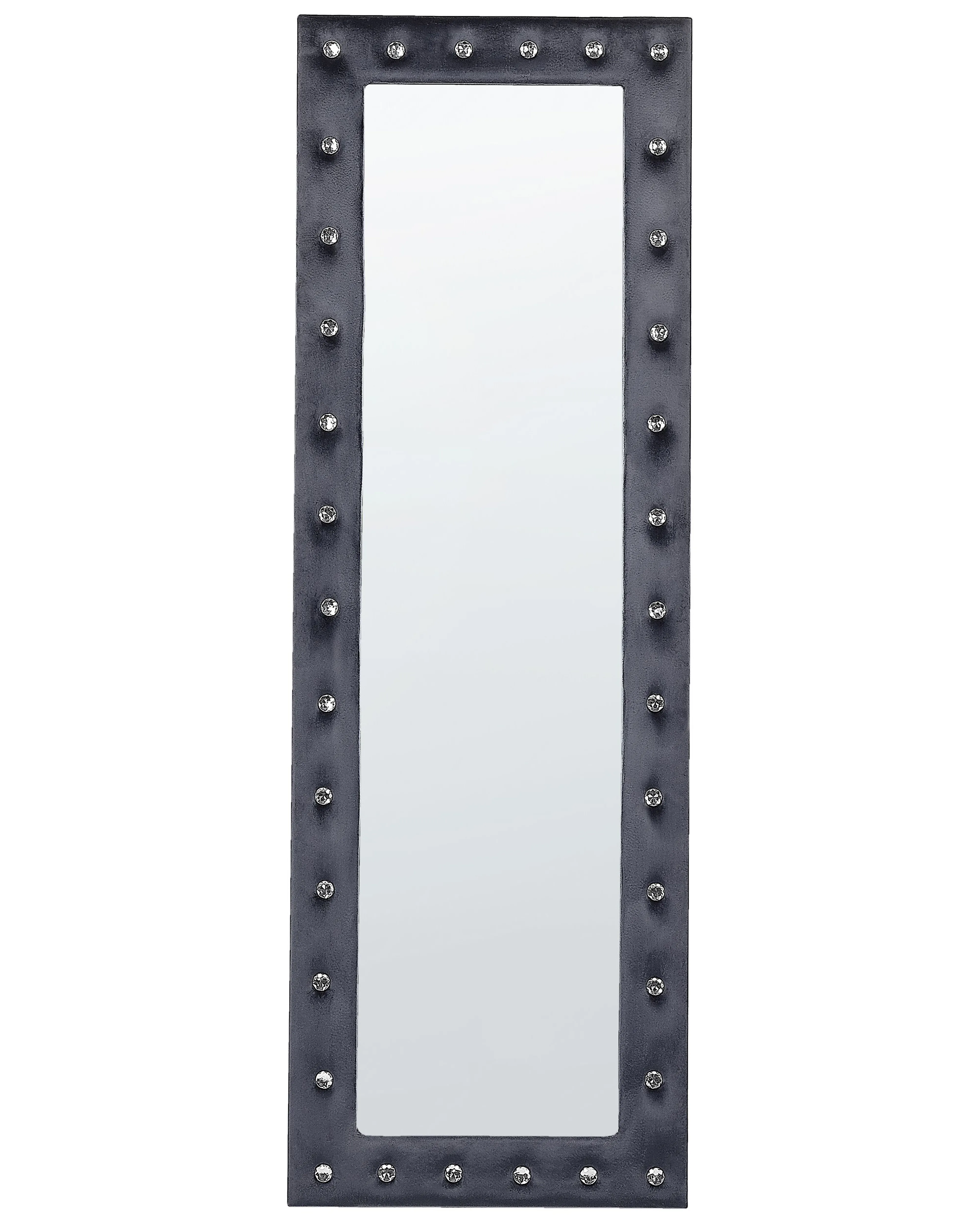 Staande spiegel ANSOUIS 150 cm Fluweel Donkergrijs