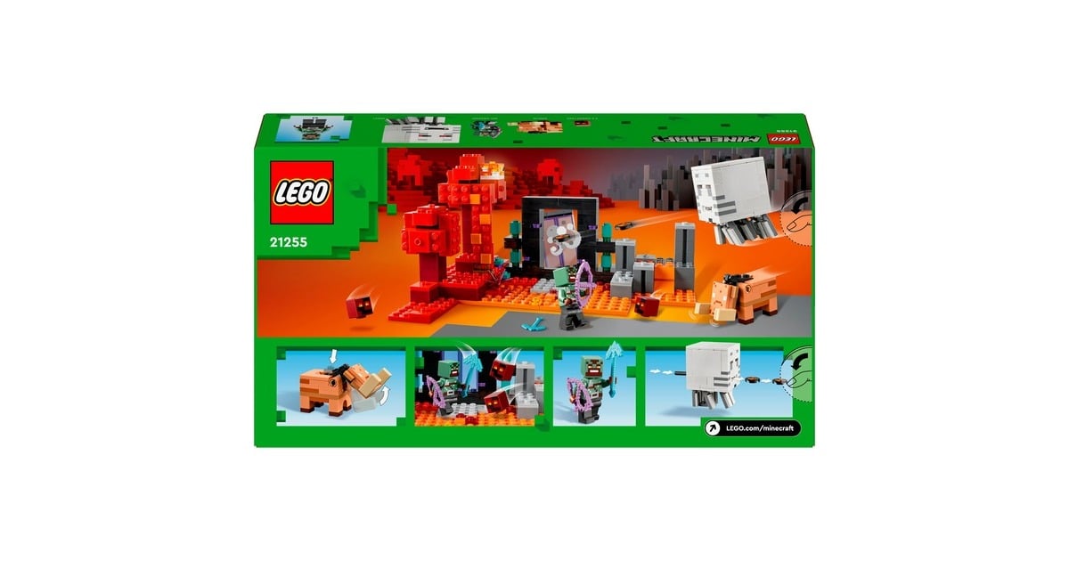 LEGOMinecraft - Hinderlaag bij het Nether-portaal Constructiespeelgoed  (21255)