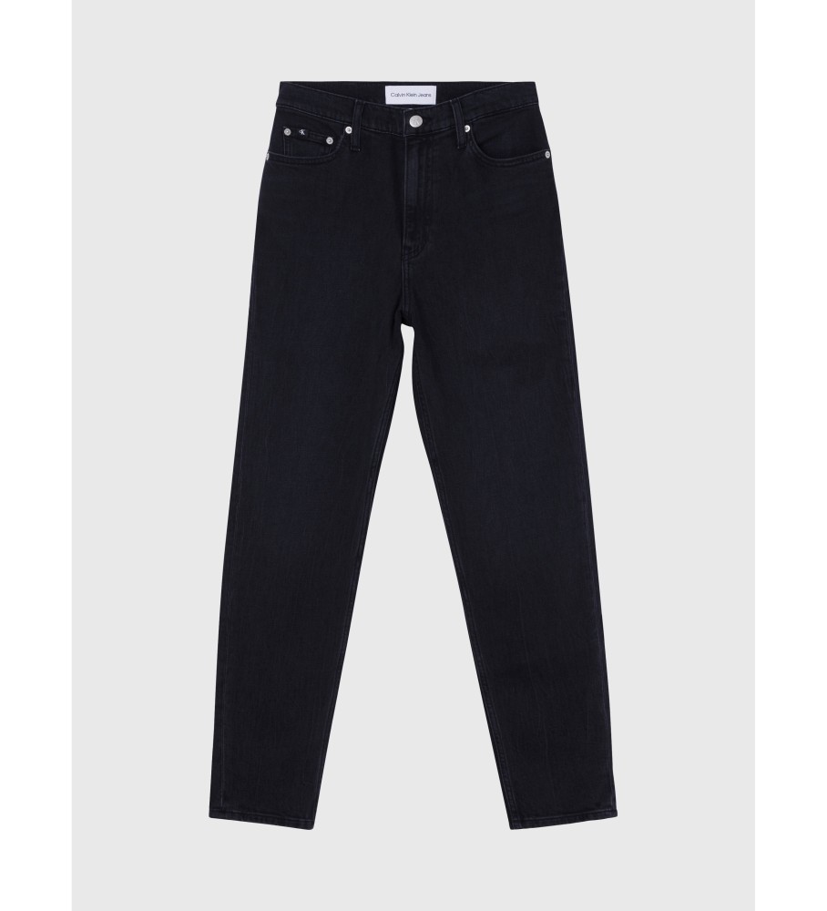 Calça jeans preta Calvin Klein Jeans Mom
