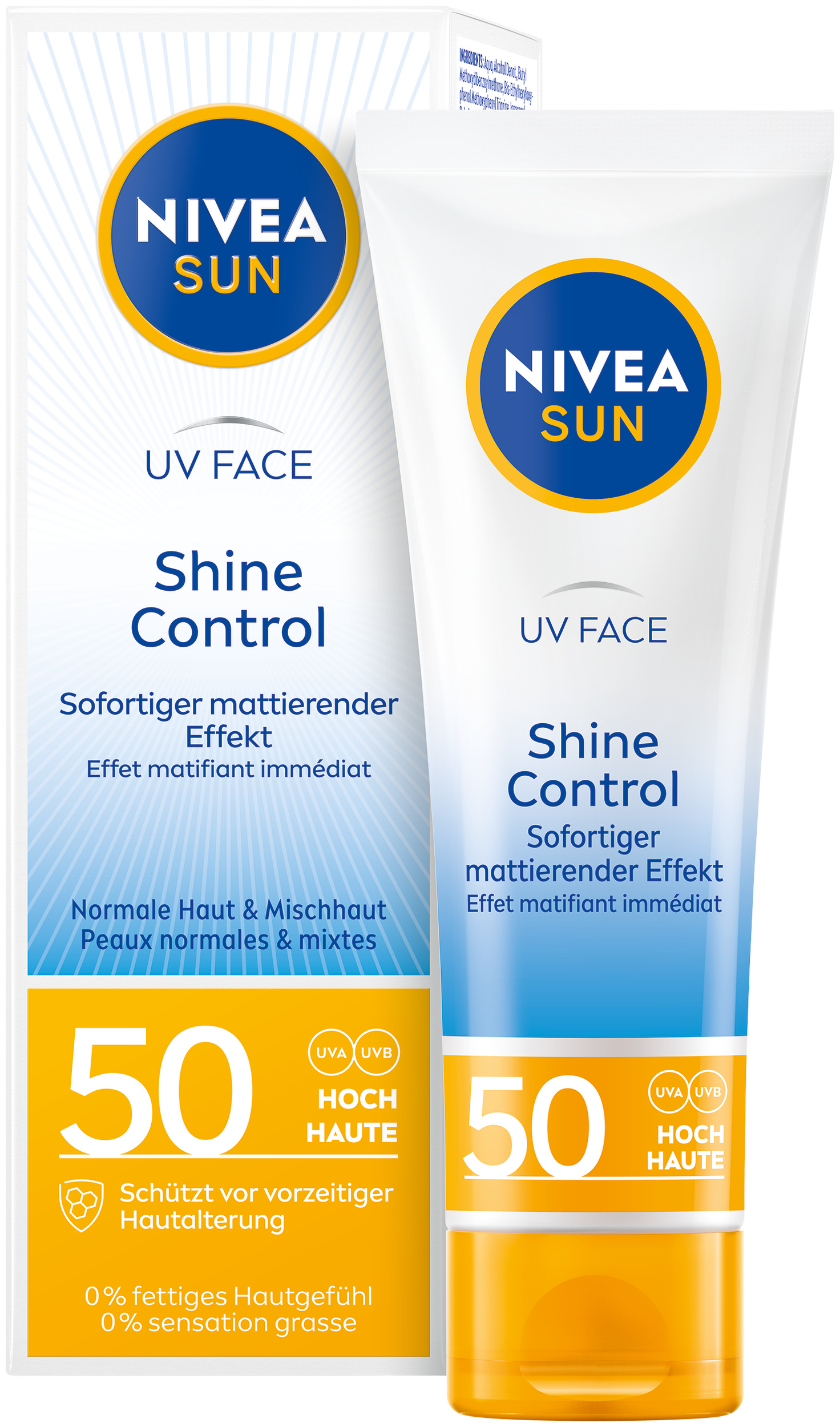 Nivea SUN UV Face Shine Control<br>50 ml, LSF50