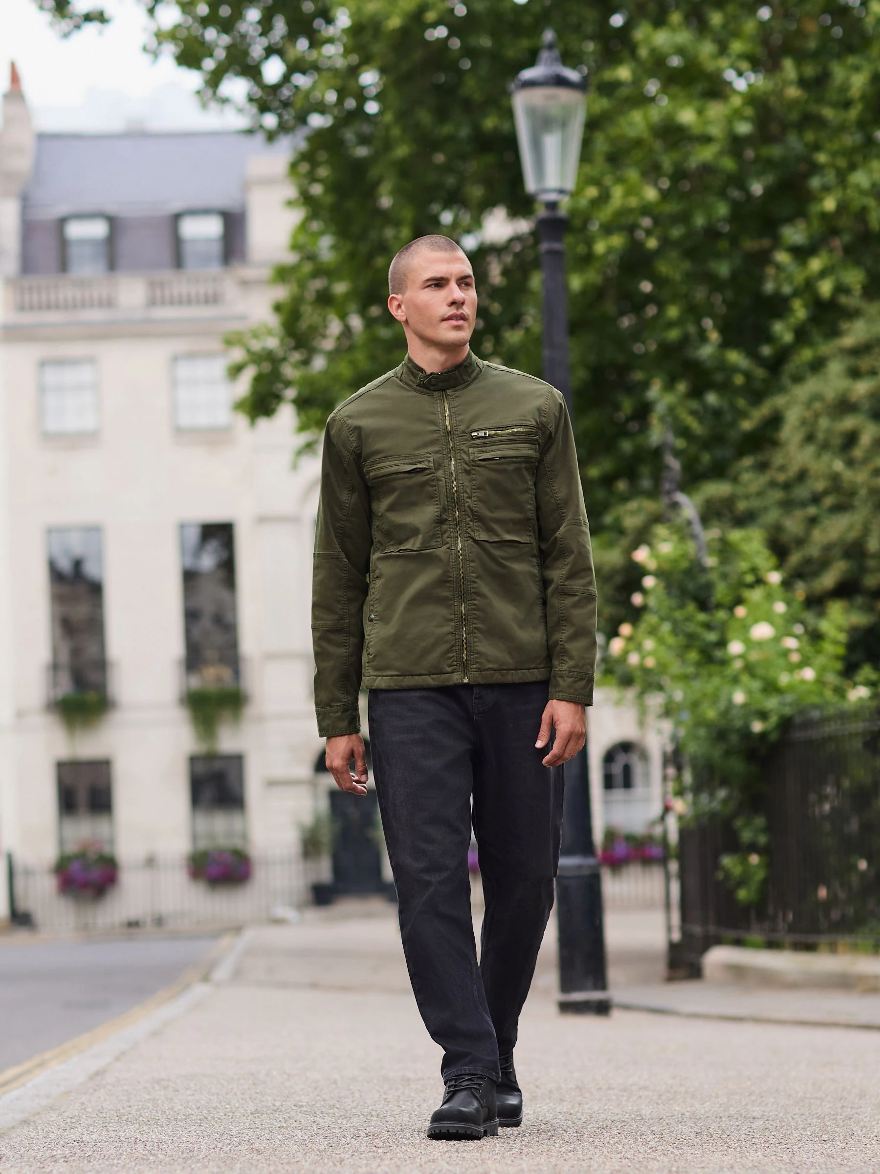 Kakigroen - Borg Lined Zip Through Funnel Jacket