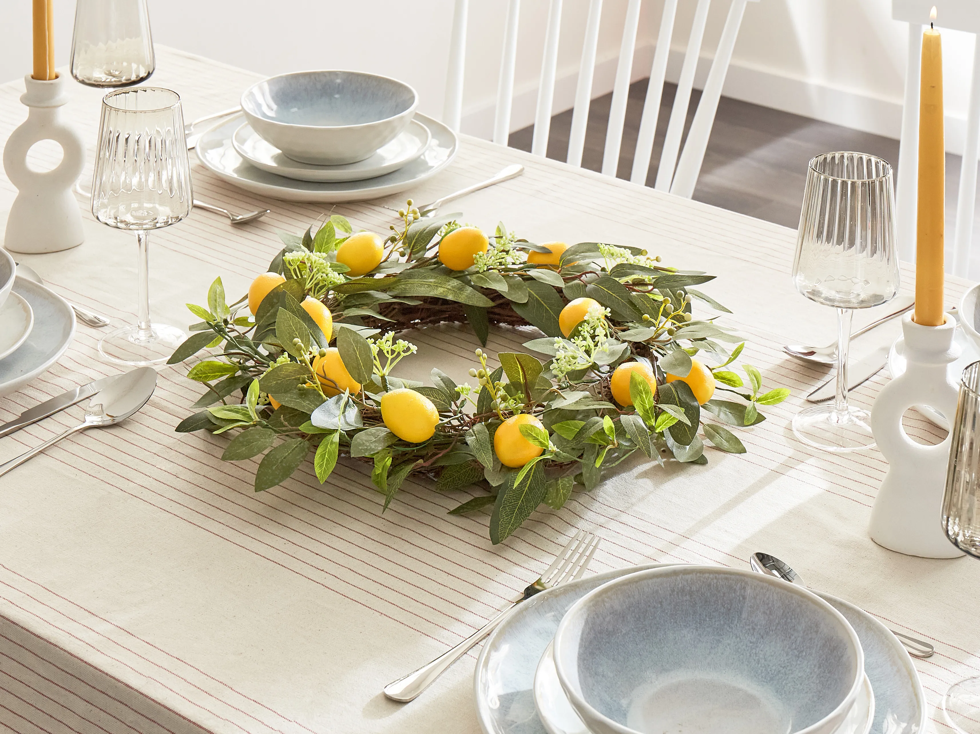 Decoratieve krans LENRUN 50 cm Groen