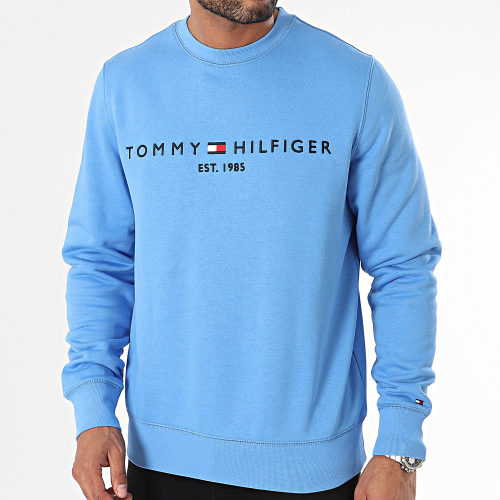 Sweat Crewneck Tommy Logo 1596 Bleu Clair