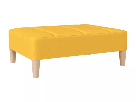 Repose-pied Jaune 78x56x32 cm Tissu
