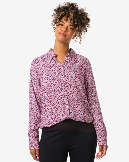 Chemisier pour femmes Bobbie fleurs bleu