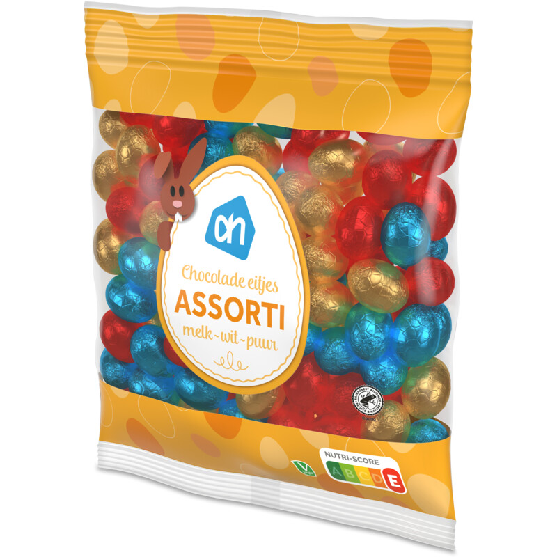 AH Chocolade eitjes assorti melk-wit-puur